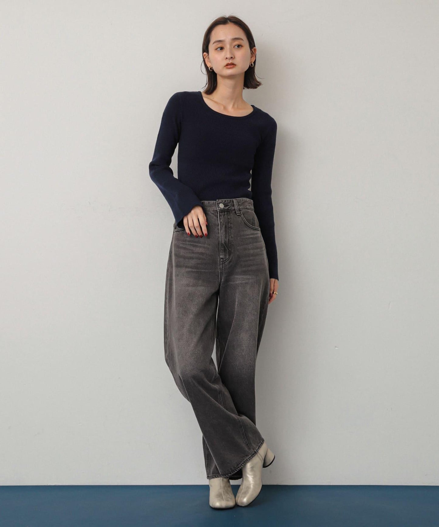 復古風金屬質感靴