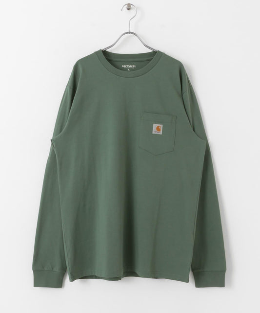 carhartt 長袖口袋T恤