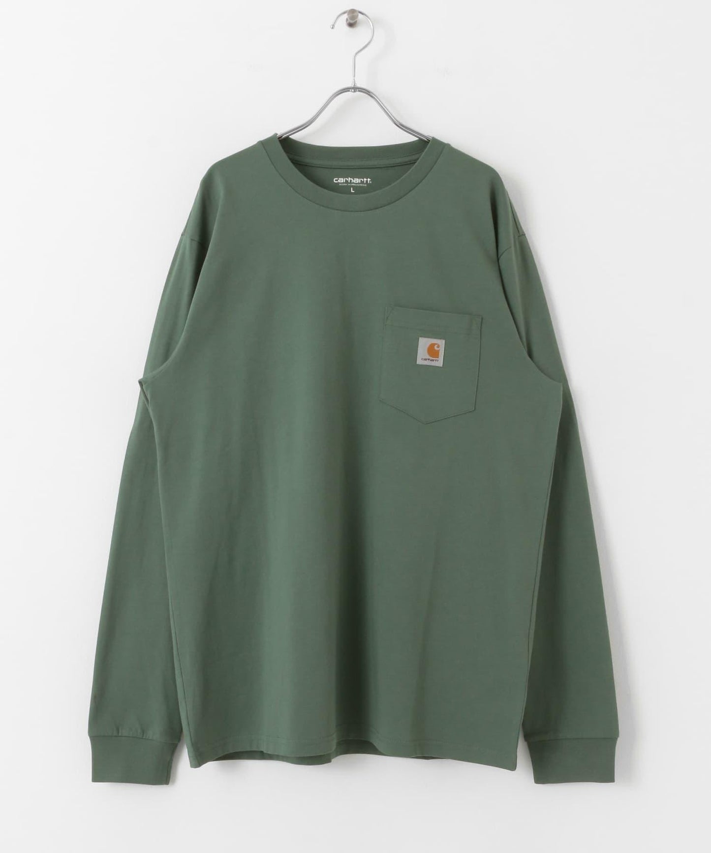 carhartt 長袖口袋T恤