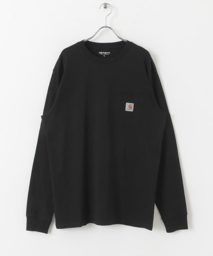 carhartt 長袖口袋T恤