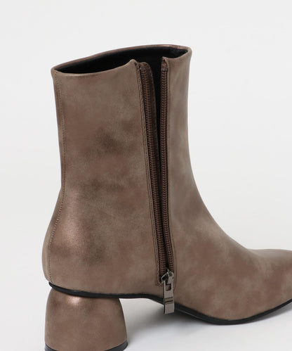 復古風金屬質感靴