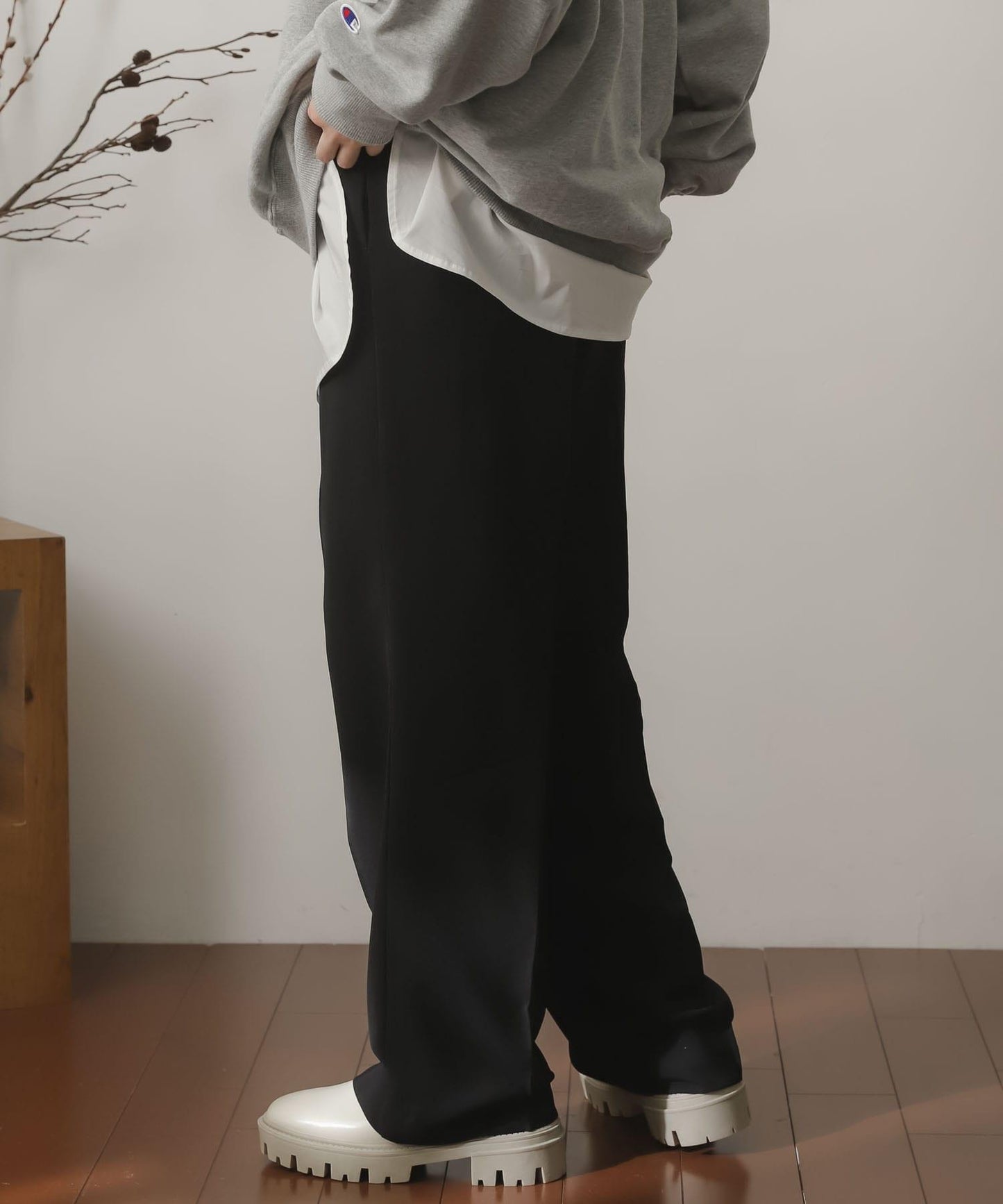 中線休閒褲