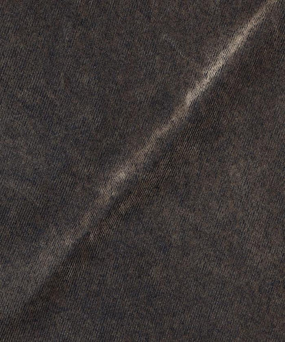 直筒版型植絨寬鬆牛仔褲