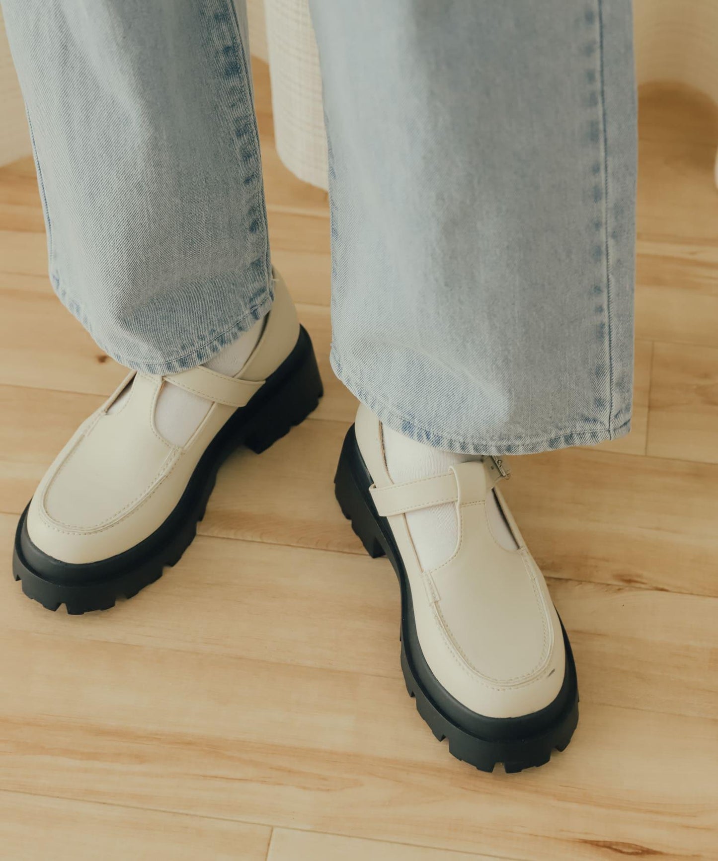 T字帶厚底鞋