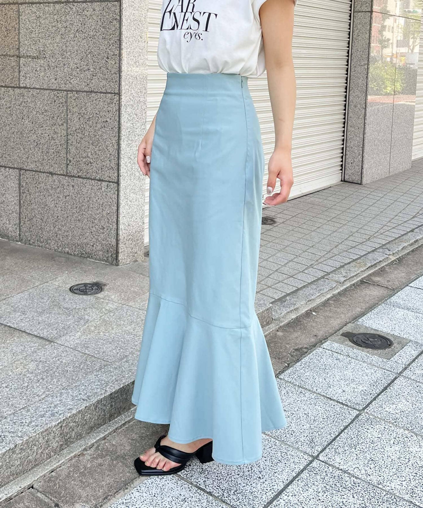 高彈力高腰美人魚裙