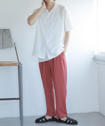 「套裝可搭配」「易打理」雙褶錐形西裝褲