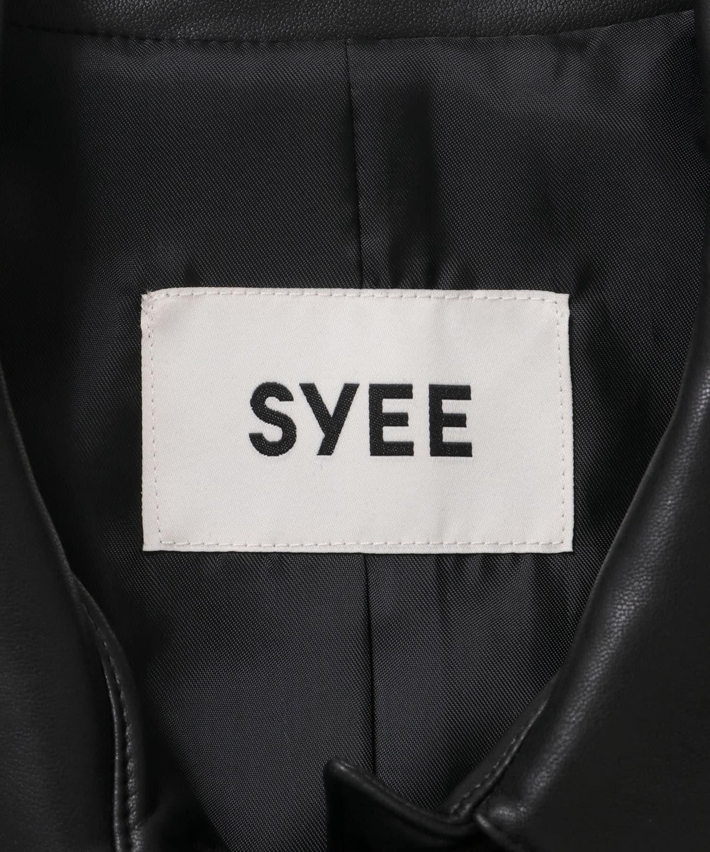 SYEE 仿皮短款夾克