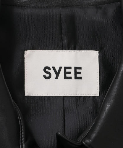 SYEE 仿皮短款夾克