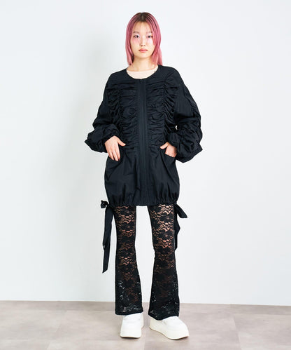 ANNA SUI NYC 褶皺雙拉鍊夾克
