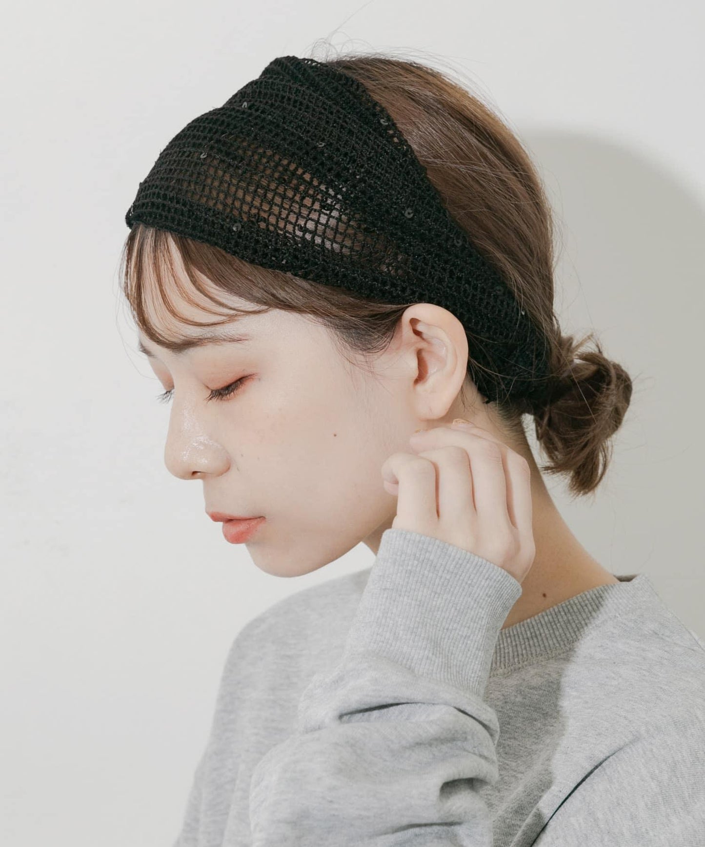 亮片網紗髮帶