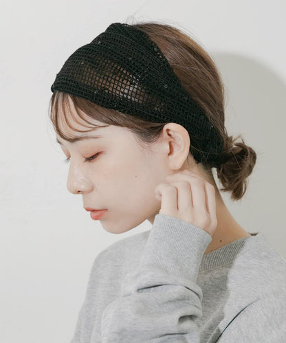 亮片網紗髮帶