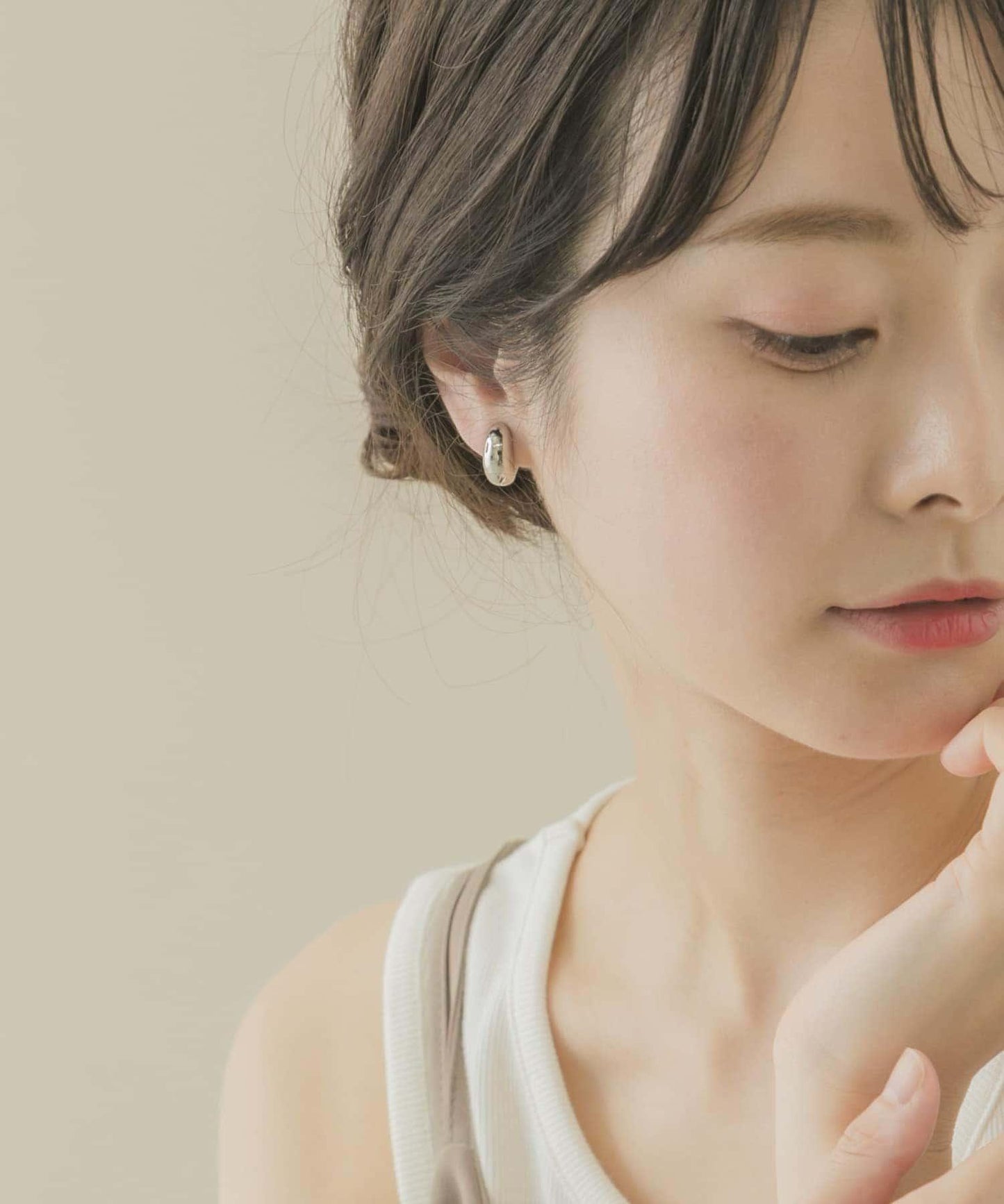金屬立體感耳環