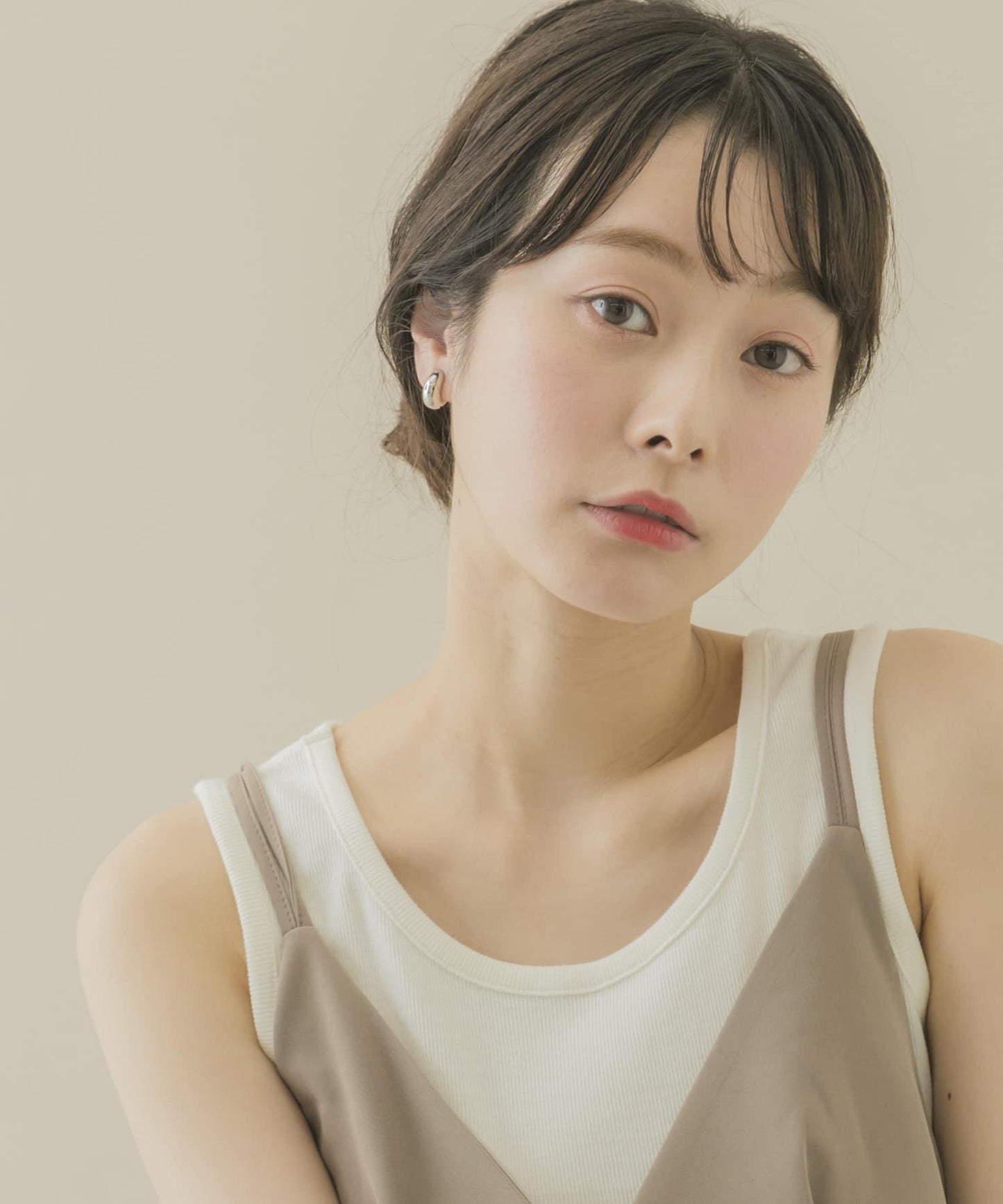 金屬立體感耳環