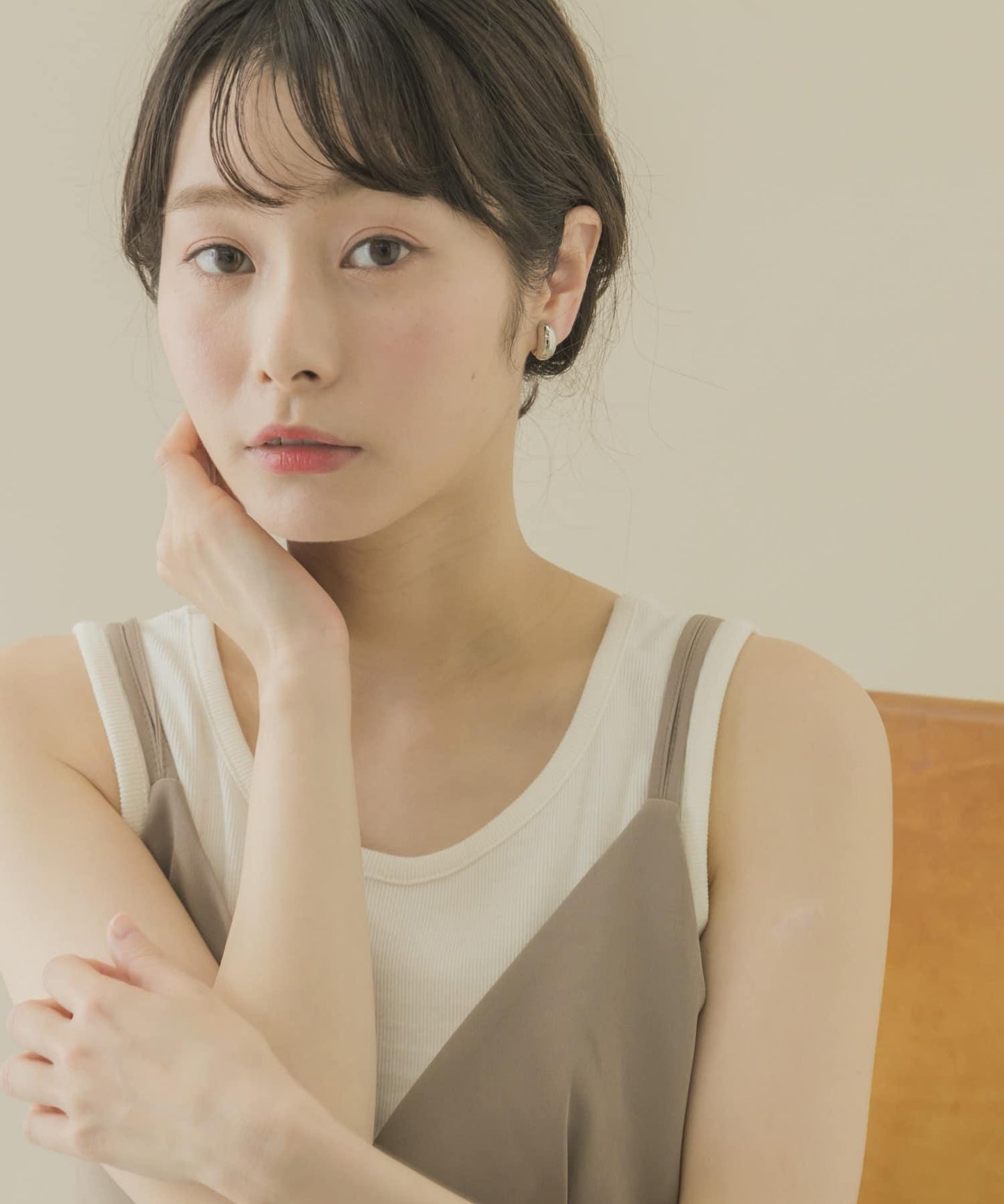 金屬立體感耳環