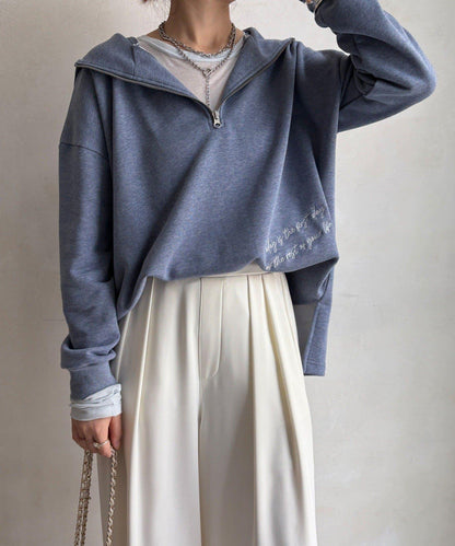 亮片字母連帽衛衣