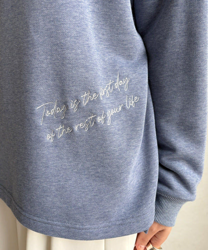 亮片字母連帽衛衣