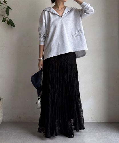 亮片字母連帽衛衣