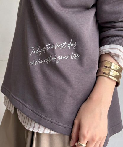 亮片字母連帽衛衣