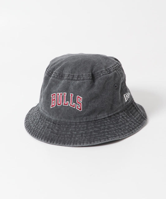 New Era BUCKET01 NBA 酸洗黑色漁夫帽