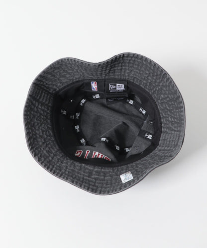 New Era BUCKET01 NBA 酸洗黑色漁夫帽
