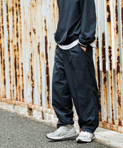 防潑水/易打理/接觸涼感/防紫外線 尼龍休閒束腳褲