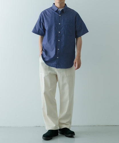 TC靛藍常規色短袖襯衫