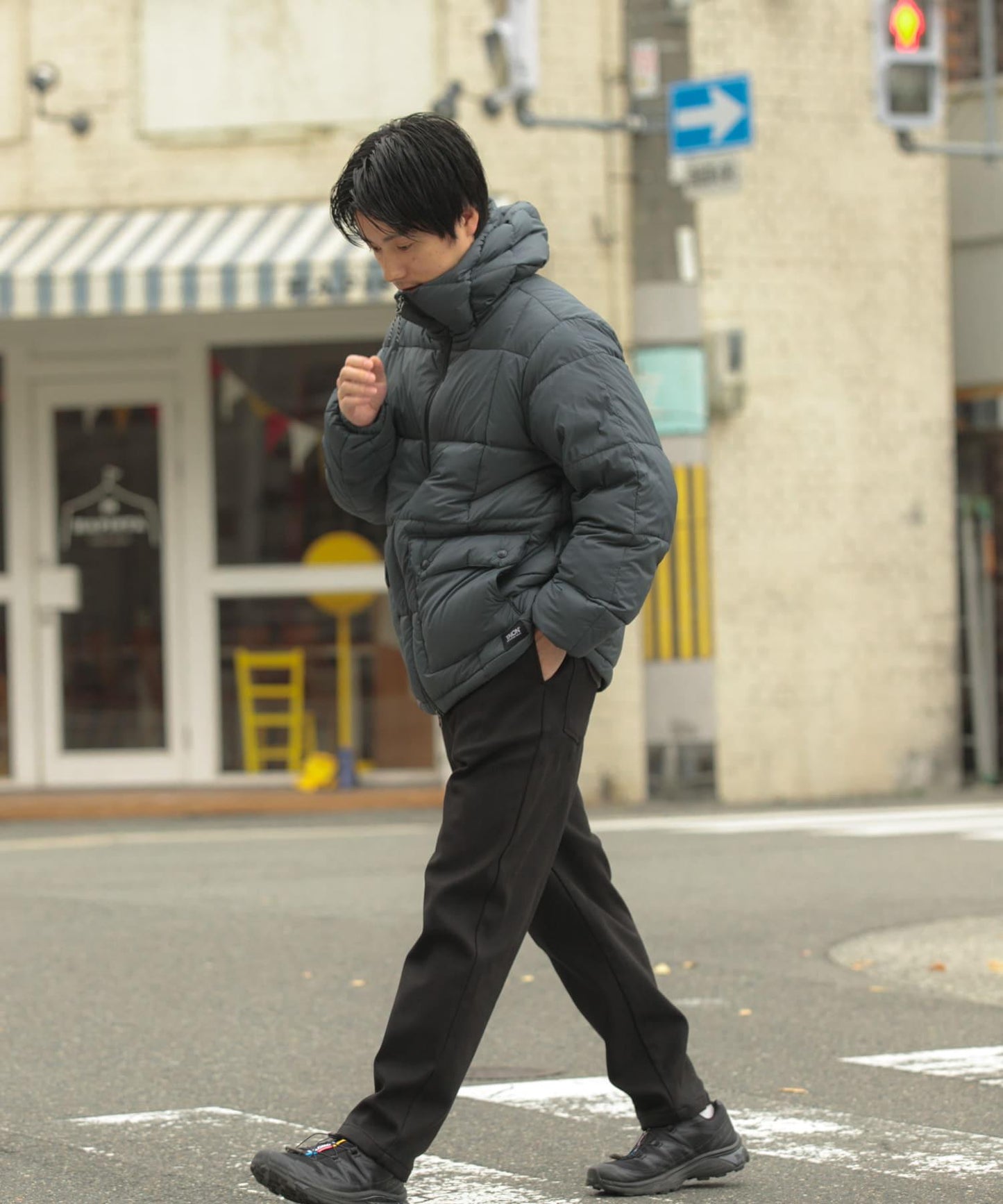 內裡抓絨休閒工裝褲
