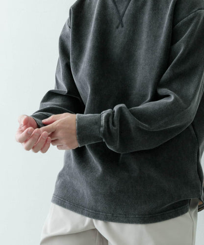 漸變色厚棉圓領上衣