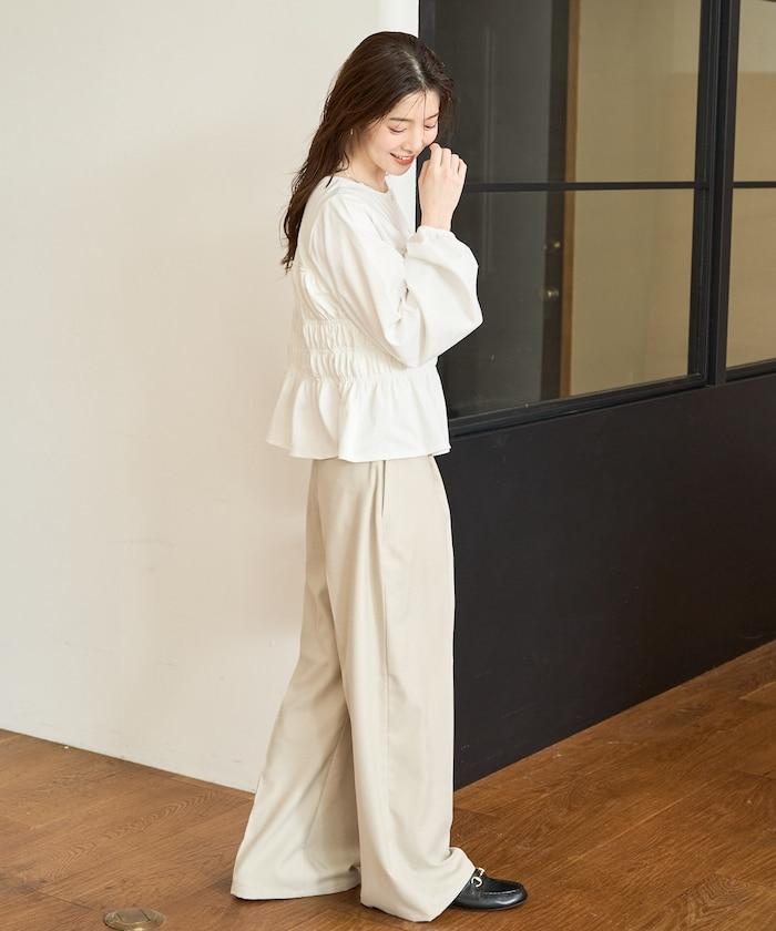 剪裁褶皺紐扣開衫