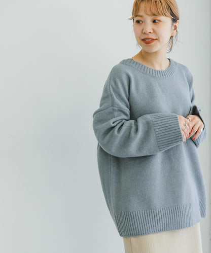 背部編織針織衫