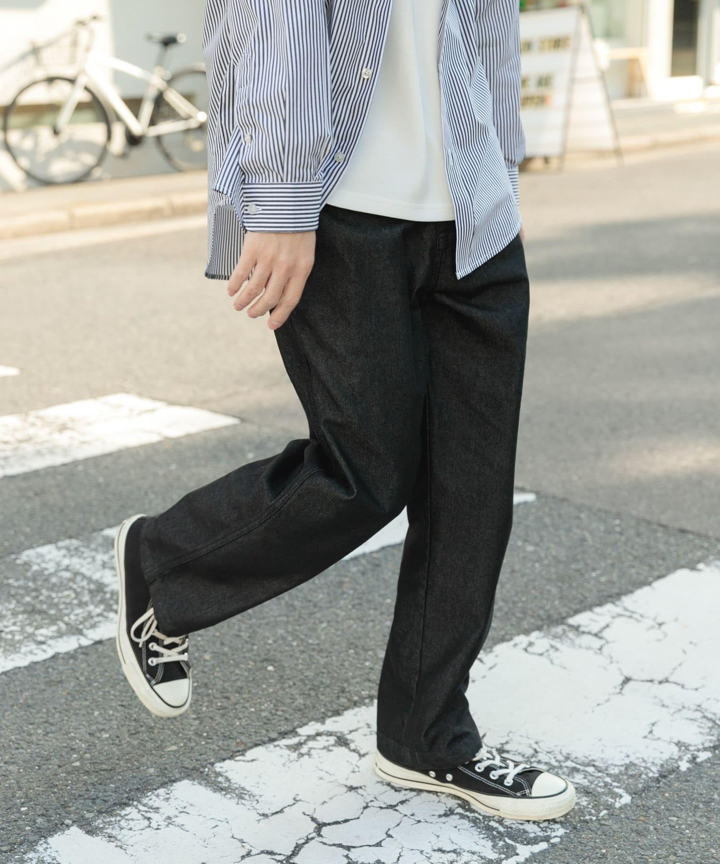 涼感牛仔休閒褲