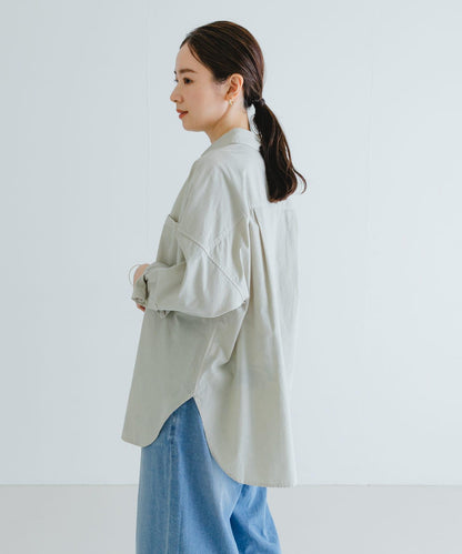 new basic 服裝染色寬鬆襯衫