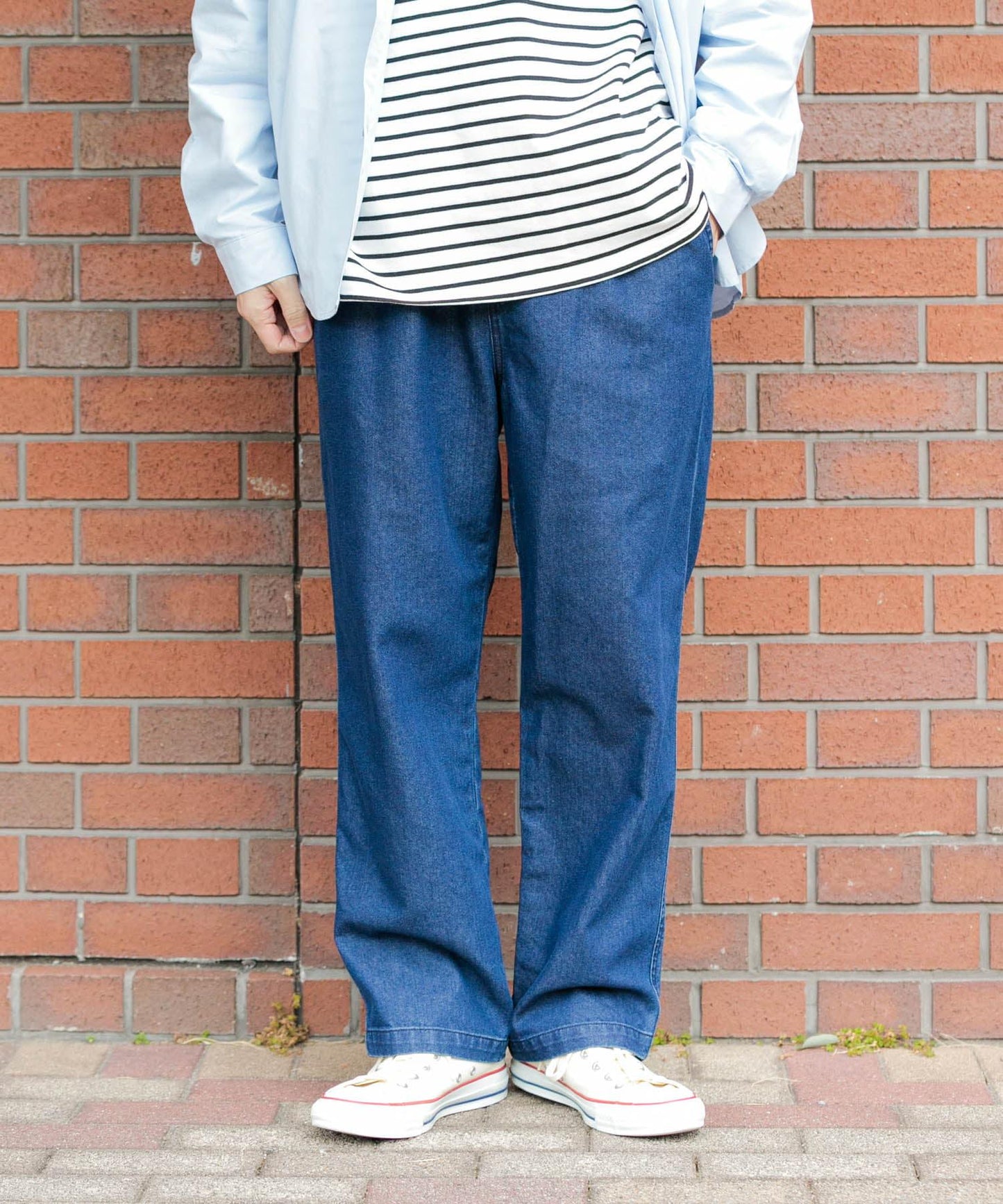 涼感牛仔休閒褲