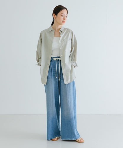 new basic 服裝染色寬鬆襯衫