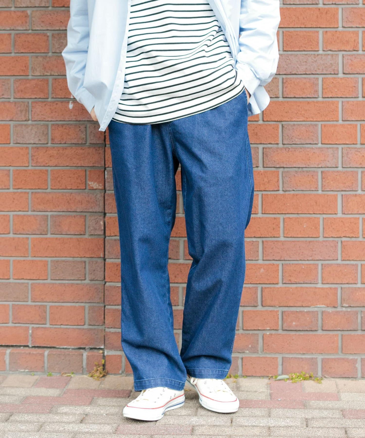 涼感牛仔休閒褲