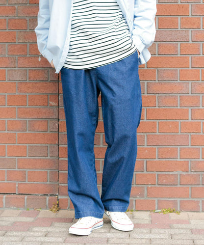 涼感牛仔休閒褲