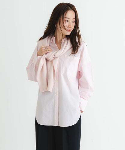 new basic 服裝染色寬鬆襯衫