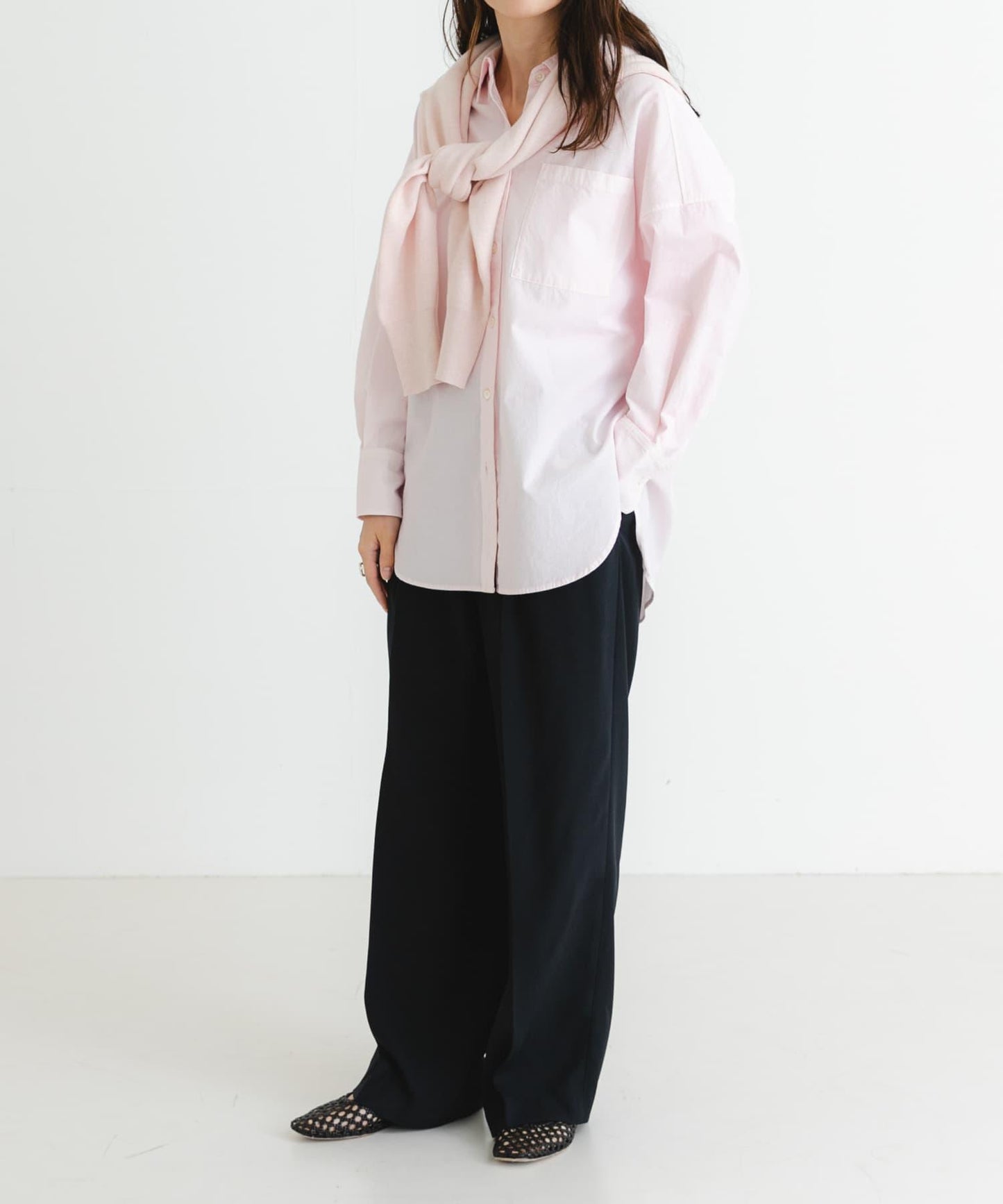 new basic 服裝染色寬鬆襯衫