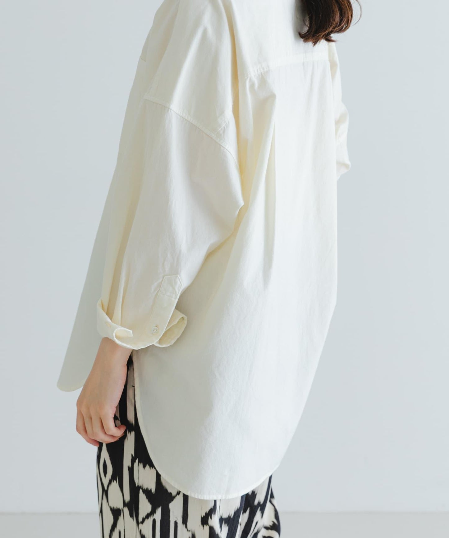 new basic 服裝染色寬鬆襯衫