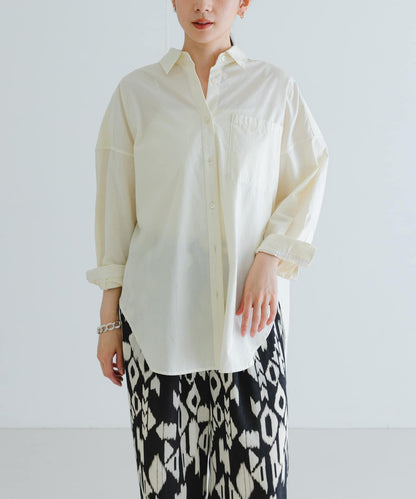 new basic 服裝染色寬鬆襯衫