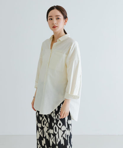 new basic 服裝染色寬鬆襯衫