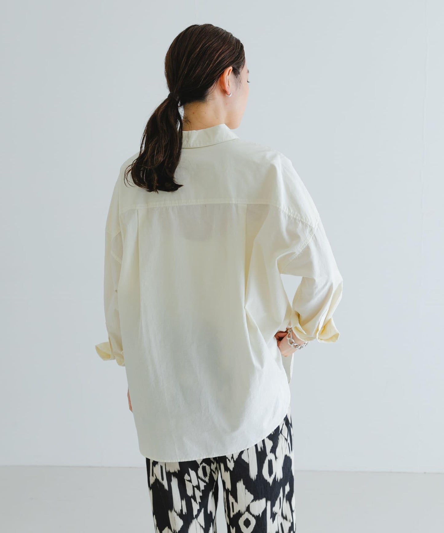 new basic 服裝染色寬鬆襯衫