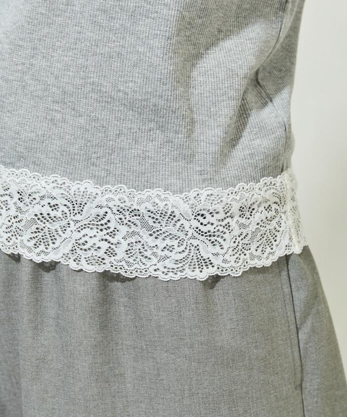 2way蕾絲長袖上衣