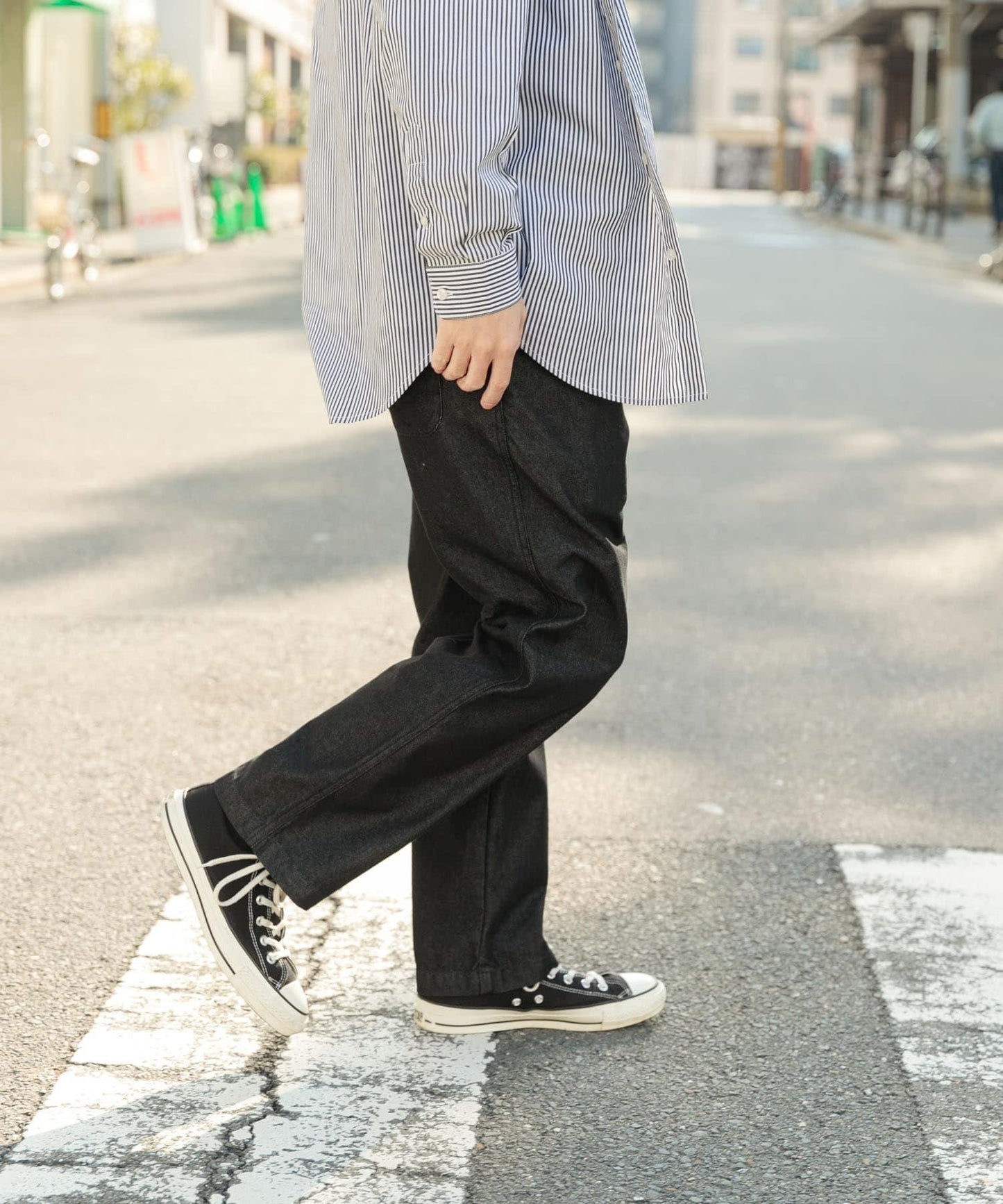 涼感牛仔休閒褲