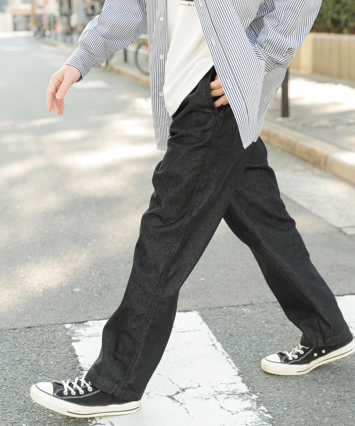 涼感牛仔休閒褲