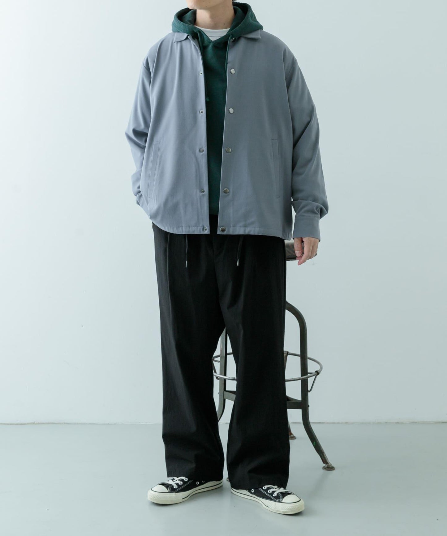 可水洗清涼觸感TR教練夾克