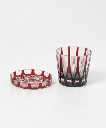 廣田硝子 蓋杯 冰柱