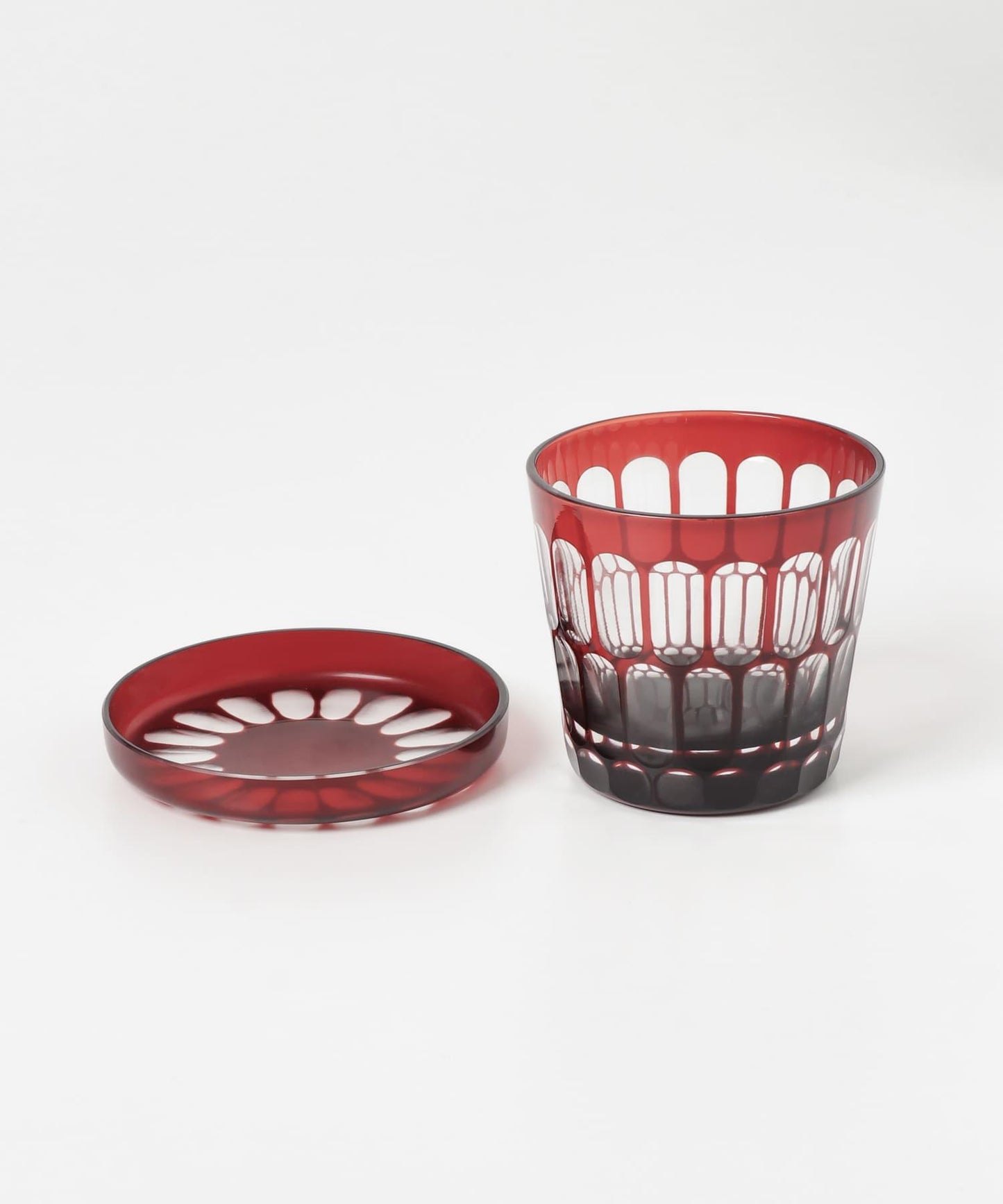 廣田硝子 蓋杯 鱈魚糕