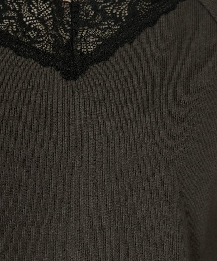 2way蕾絲長袖上衣