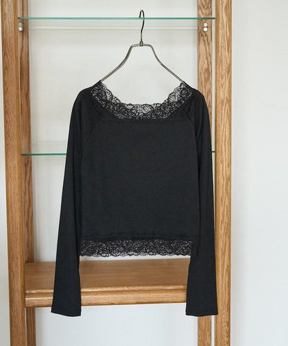 2way蕾絲長袖上衣